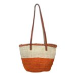 Capazo Artesanal Africano de Lino y Yerba Autóctona con Asas Largas, Cremallera y Diseño Exclusivo - Imagen 5