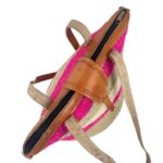 Capazo Artesanal Africano de Lino y Yerba Autóctona con Solapa, Asa Larga y Diseño Exclusivo - Imagen 10