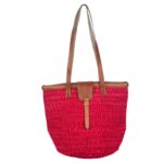 Capazo Artesanal Africano de Lino y Yerba Autóctona con Solapa, Asa Larga y Diseño Exclusivo - Imagen 4