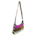 Bolso de Hombro en Piel Artesanal Estilo Patchwork Hippie Mujer con Diseño Único - Imagen 9