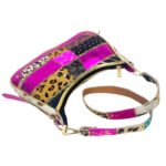 Bolso de Hombro en Piel Artesanal Estilo Patchwork Hippie Mujer con Diseño Único - Imagen 2