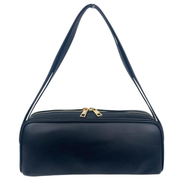 Bolso de Mano Tipo Barrel en Piel Italiana con 2 Asas Cortas y 2 Cremalleras para Mujer - Imagen 7