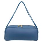 Bolso de Mano Tipo Barrel en Piel Italiana con 2 Asas Cortas y 2 Cremalleras para Mujer - Imagen 2