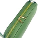 Bolso de Mano Tipo Barrel en Piel Italiana con 2 Asas Cortas y 2 Cremalleras para Mujer - Imagen 15