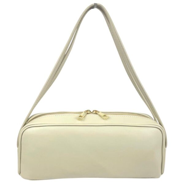 Bolso de Mano Tipo Barrel en Piel Italiana con 2 Asas Cortas y 2 Cremalleras para Mujer - Imagen 10