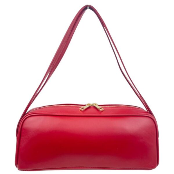 Bolso de Mano Tipo Barrel en Piel Italiana con 2 Asas Cortas y 2 Cremalleras para Mujer - Imagen 5