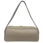 Bolso de Mano Tipo Barrel en Piel Italiana con 2 Asas Cortas y 2 Cremalleras para Mujer - Imagen 6