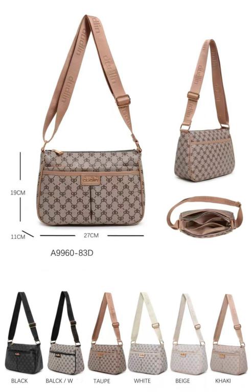 Bolso de Hombro Sintético para Mujer con 3 Bolsillos Exteriores con Cierre de Cremallera