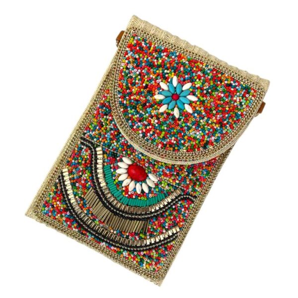 Bolsito Portamovil de Mujer en Papel con Diseño Original, Solapa de Botón y Gran Calidad - Imagen 5