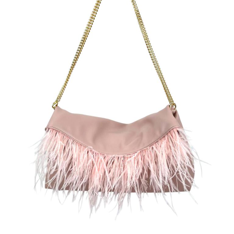 CGPF881-Principal Bolso Sintético para Mujer con Solapa de Flecos, 4 Imanes y 2 Asas Largas de Cadena - Imagen 1