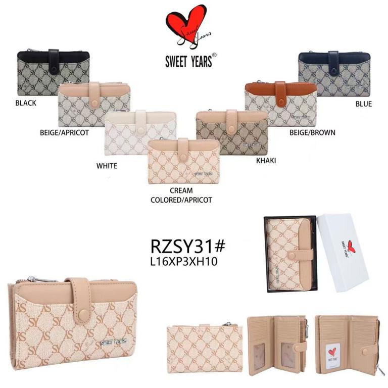 CGRZSY31-All Cartera Sintética de Mujer con Caja, Cremallera, Mini Solapa de Botón y Espacio para Billetes y Tarjetas - Imagen 1