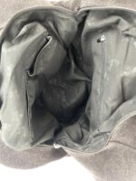 Bolso de Hombro tipo Hobo en Yute y PVC con 3 Compartimentos y Bolsillo Trasero para Mujer - Imagen 5