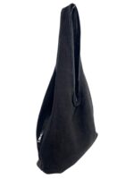 Bolso de Hombro tipo Hobo en Yute y PVC con 3 Compartimentos y Bolsillo Trasero para Mujer - Imagen 3