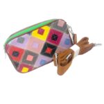 Bolso Bandolera Multicolor Trenzado de Piel con Bolsillo Trasero y 2 Compartimentos para Mujer - Imagen 6