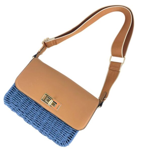 Bolso Bandolera Papel Solapa Giro, Gran Calidad y Tira Ajustable Mujer - Imagen 4