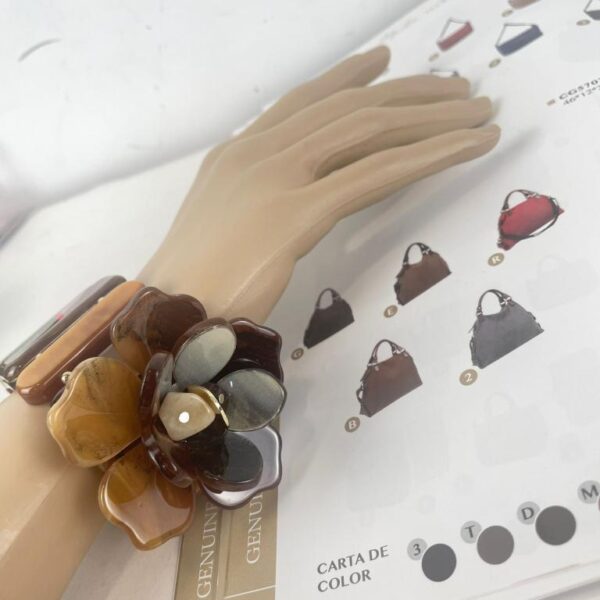 Pulsera de Nácar Ajustable y Cómoda con Diseño de Flor para Mujer - Imagen 6