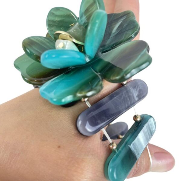 Pulsera de Nácar Ajustable y Cómoda con Diseño de Flor para Mujer - Imagen 13