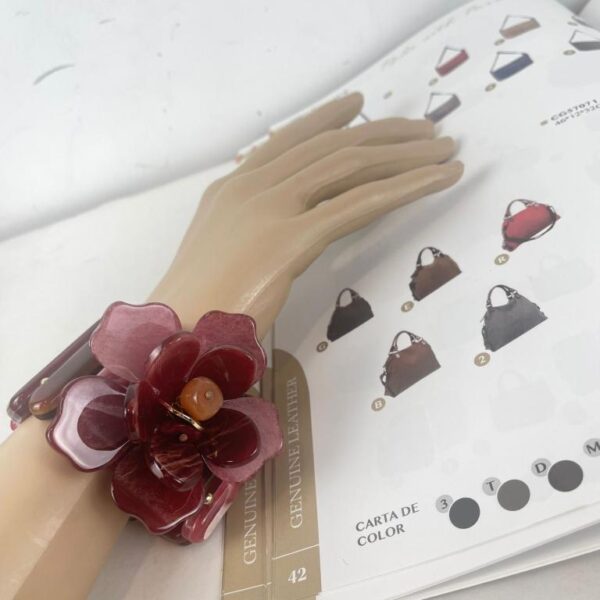 Pulsera de Nácar Ajustable y Cómoda con Diseño de Flor para Mujer - Imagen 7