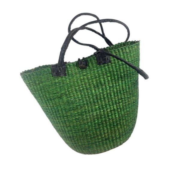 Capazo artesanal africana con asas de piel DIY y Gran Calidad para Mujer - Imagen 6