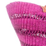 Capazo artesanal africana con asas de piel DIY y Gran Calidad para Mujer - Imagen 8