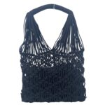 Bolso de Mano en Ratan y Ganchillo para Mujer + Neceser Extra con Cierre de Cremallera - Imagen 5