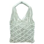 Bolso de Mano en Ratan y Ganchillo para Mujer + Neceser Extra con Cierre de Cremallera - Imagen 4