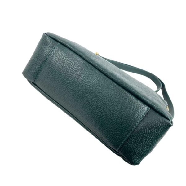 Bolso Bandolera en Piel Italiana con 2 Cremalleras y Compartimento Central para Mujer - Imagen 15