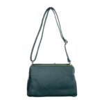 Bolso Bandolera en Piel Italiana con 2 Cremalleras y Compartimento Central para Mujer - Imagen 12