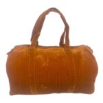 Amplio Macuto de Algodón para Mujer con Asas Largas y Bolsillo Interior