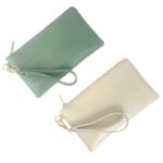 Bolso de Mano en Piel con Asa Corta Extraíble, Cierre de Cremallera y Colores Lisos para Mujer - Imagen 2