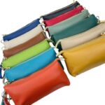 Neceser en Piel Italiana para Mujer con Asa Corta Extraíble y Cierre de Cremallera - Imagen 2