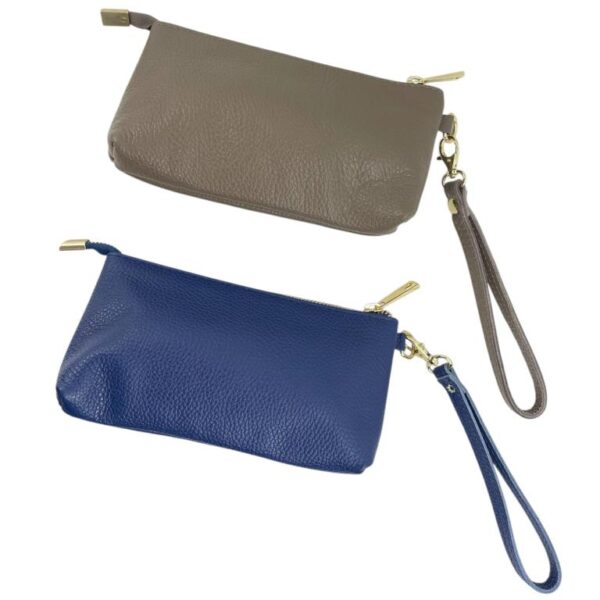 Neceser en Piel Italiana para Mujer con Asa Corta Extraíble y Cierre de Cremallera - Imagen 6