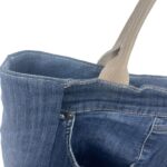 Bolso de Hombro en Algodón con Asas de Piel, Gran Capacidad y Cierre de Cremallera para Mujer - Imagen 20