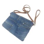 Bolso Bandolera de Algodón con Asa Corta Extraíble y Tira Bandolera en Piel para Mujer - Imagen 13