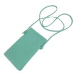 Bolsito Portamovil en Piel Italiana con Cierre de Imán y Asa Larga para Mujer