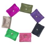 Monedero Compacto Efecto Brillante en Piel Italiana con 3 compartimentos para Mujer - Imagen 2