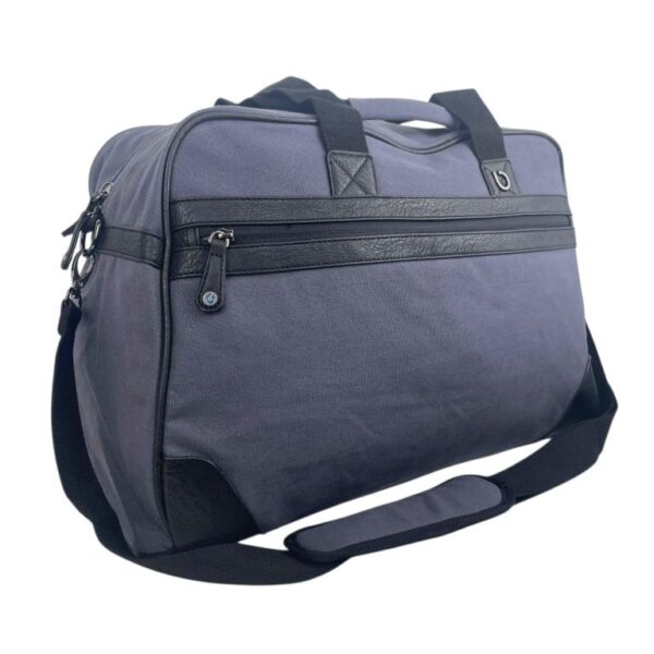 Amplio Bolso de Viaje/Deporte en Algodón con Bolsillo Frontal, 2 Asas y Tira Bandolera para Mujer - Imagen 3