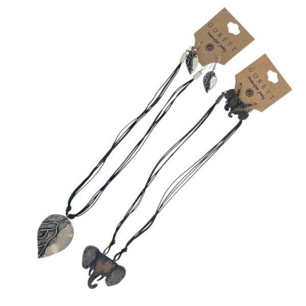 Juego Collar y Pendientes Artesanal con Diseños Bonitos para Mujer - Imagen 2