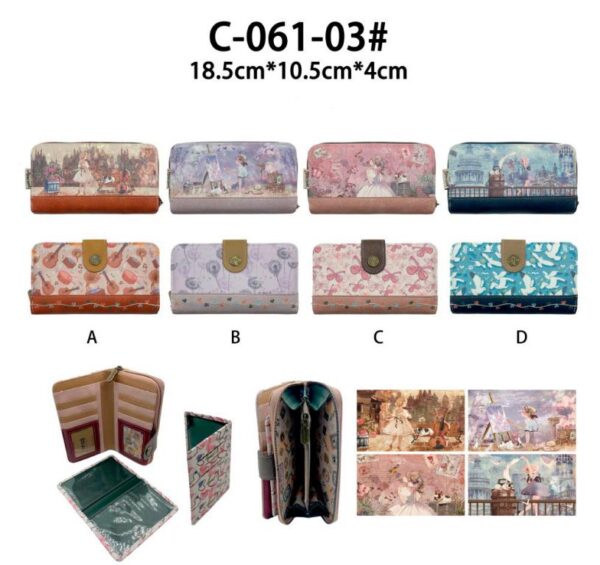 Cartera Sintética Muñeca Sweet Candy con Caja y Tarjetero Extraíble para Mujer - Imagen 2