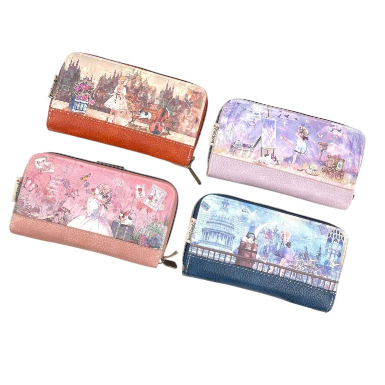 CGC061-03-Front Cartera Sintética Muñeca Sweet Candy con Caja y Tarjetero Extraíble para Mujer - Imagen 1