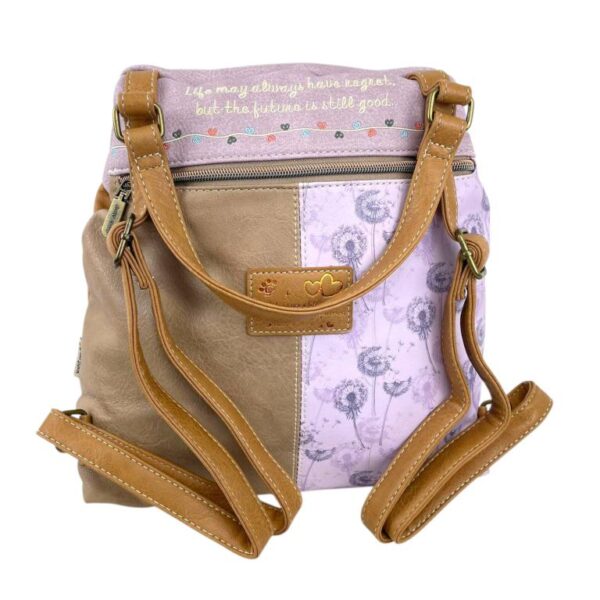 Mochila Sintética de Mujer con Muñeca Sweet Candy, Bolsillos Exteriores y Cierre de Cremallera - Imagen 3