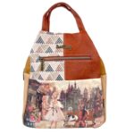 Amplia Mochila Sintética Muñeca Sweet Candy Mujer con Bolsillos Exteriores y Cremallera