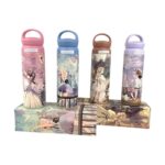 Botella Termo de Mujer con Diseño Muñeca Sweet Candy y Base Antideslizante