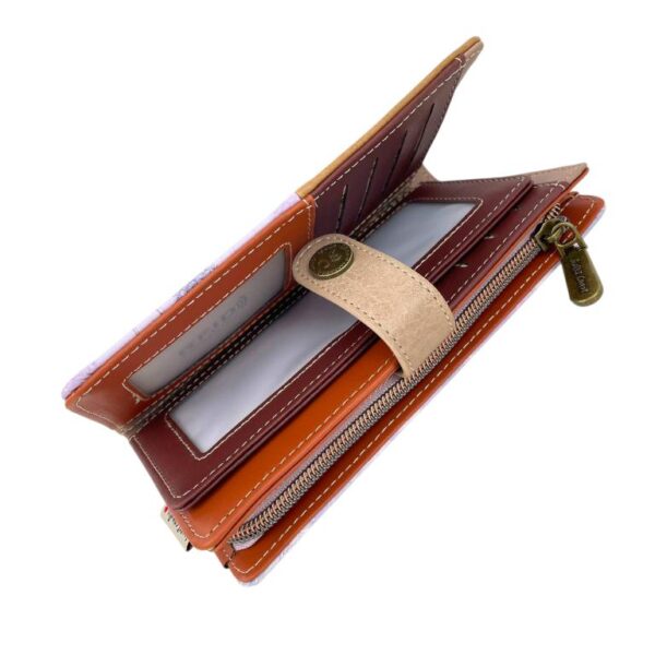 Cartera Larga Muñeca Sweet Candy con Espacio para Tarjetas y Compartimento con Cremallera Mujer - Imagen 4
