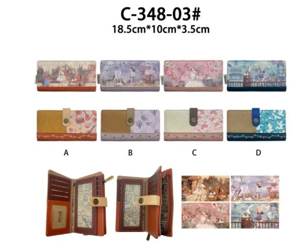 Cartera Larga Muñeca Sweet Candy con Espacio para Tarjetas y Compartimento con Cremallera Mujer - Imagen 3