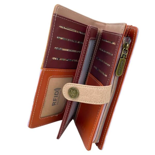 Cartera Larga Muñeca Sweet Candy con Espacio para Tarjetas y Compartimento con Cremallera Mujer - Imagen 5