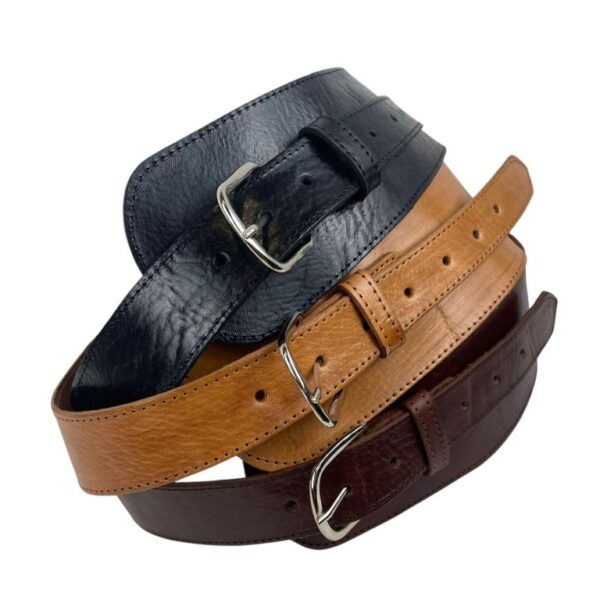 Cinturón Artesanal en Piel con Diseño Exclusivo y Colores Lisos para Mujer - Imagen 4