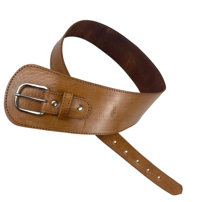 Cinturón Artesanal en Piel con Diseño Exclusivo y Colores Lisos para Mujer