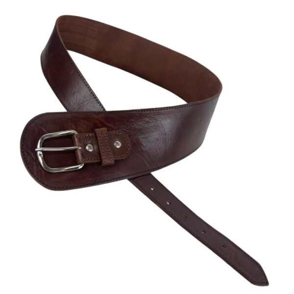 Cinturón Artesanal en Piel con Diseño Exclusivo y Colores Lisos para Mujer - Imagen 2