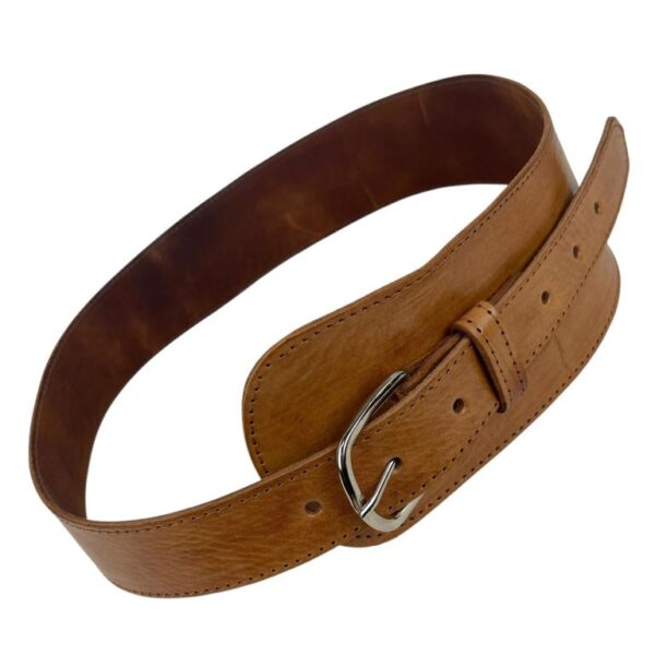 Cinturón Artesanal en Piel con Diseño Exclusivo y Colores Lisos para Mujer - Imagen 5